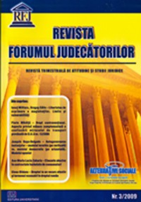 Revista Forumul Judecatorilor - Nr. 3 / 2009