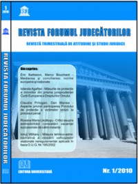 Revista Forumul judecătorilor - Nr. 1/2010