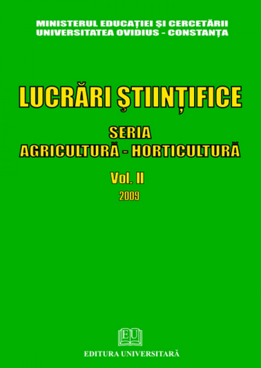 Lucrări ştiinţifice - Seria Agricultură - Horticultură - Vol. II - 2009