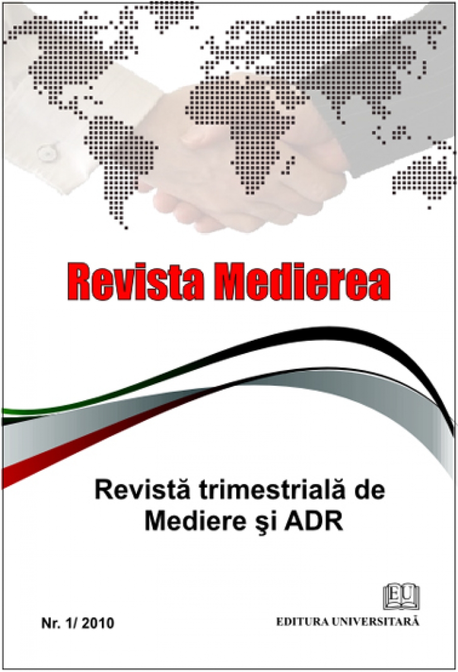 Revista Medierea - Nr. 1/2010