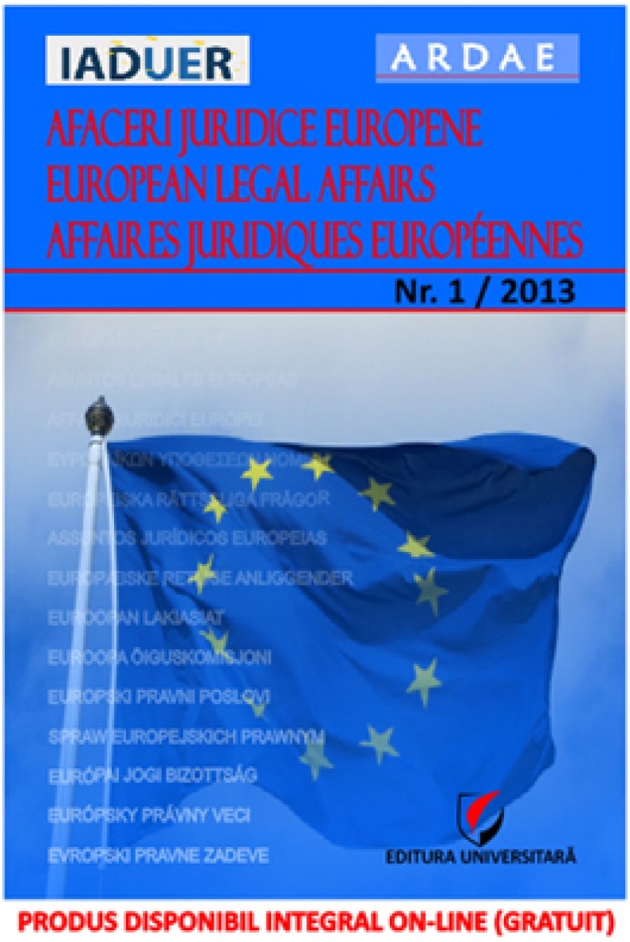 Afaceri juridice europene, 1/2013