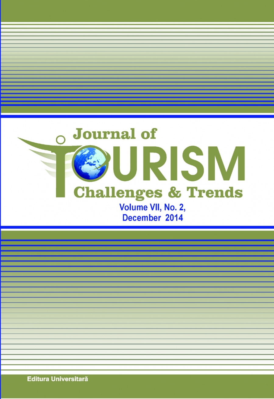 Journal of Tourism Challenges and Trends, vol.VII, Nr. 2, Decembrie 2014